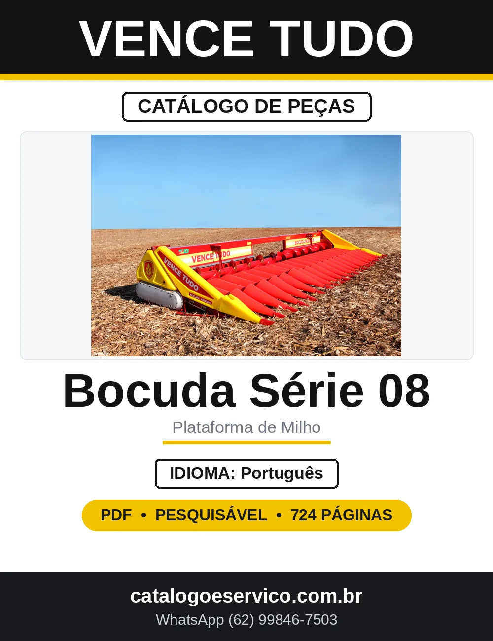 Catálogo de Peças Vence Tudo Bocuda Série 08 — capa