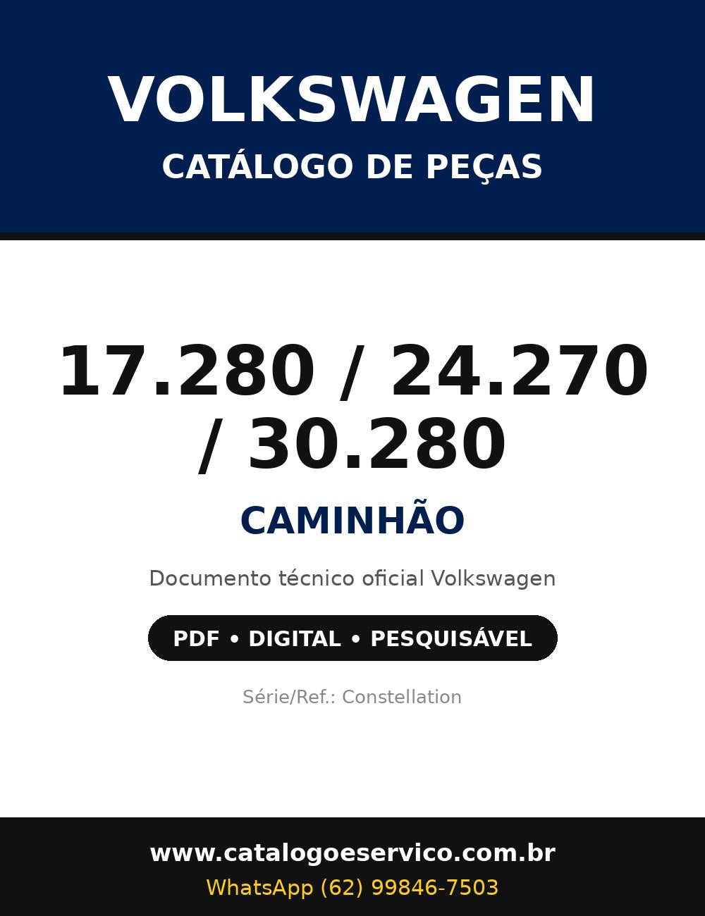 Catálogo de Peças Volkswagen - 17.280 / 24.270 / 30.280 - Caminhão