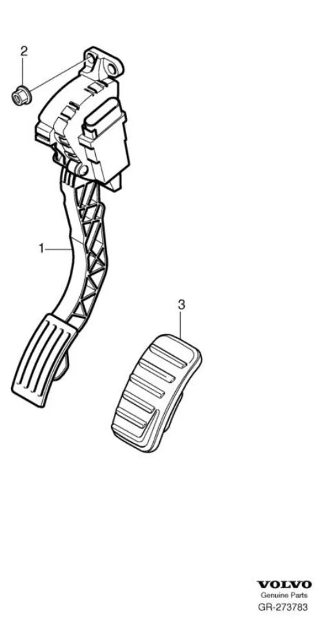 Catálogo de Peças Volvo C30 2006-2013 — página interna com diagrama técnico