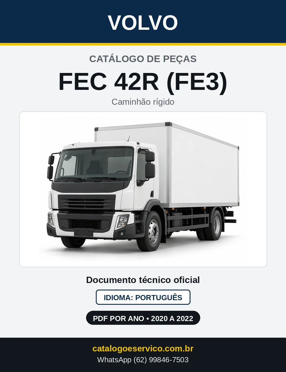 Capa do Catálogo de Peças Volvo FEC 42R (FE3) – caminhão