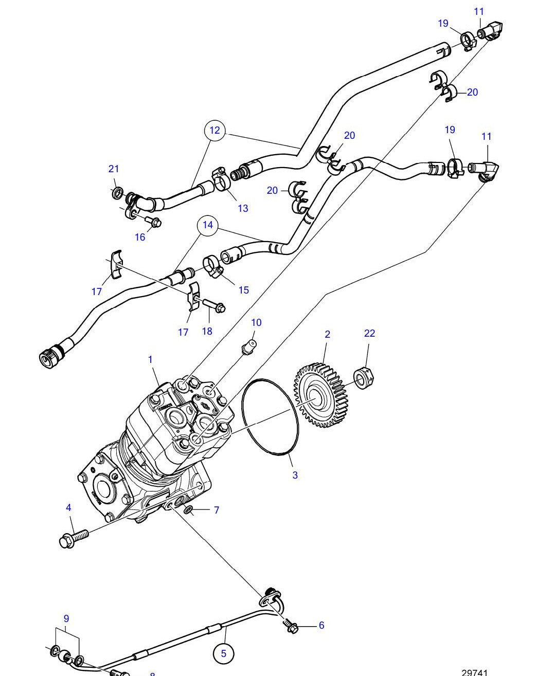 Catálogo de Peças Volvo Penta TAD840VE a TAD853VE e TAD840GE Motor Industrial - página estratégica 2