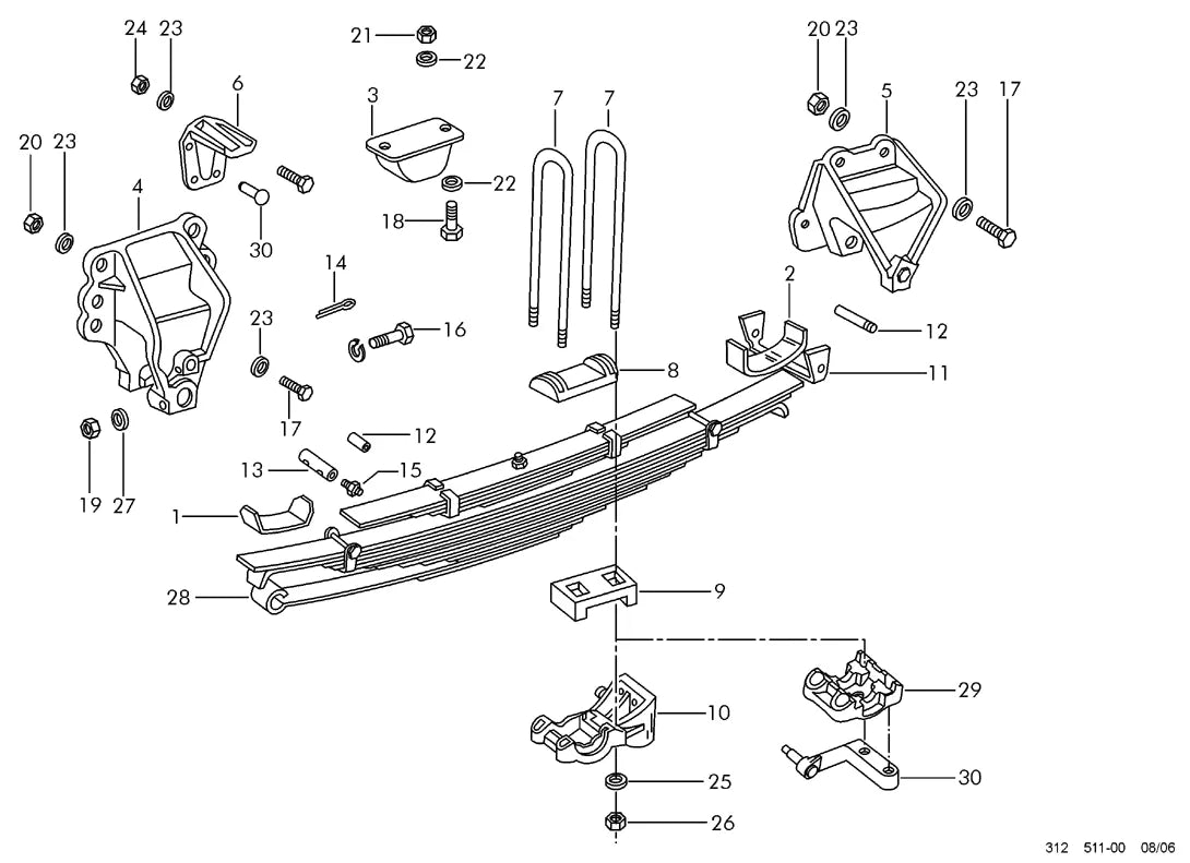 Vista explodida 2 do catálogo de peças VW 14.150