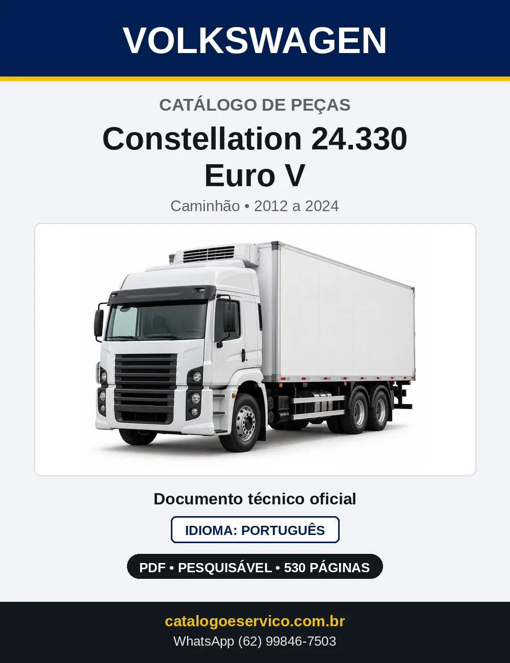 Catálogo de Peças VW Constellation 24.330 Euro V (2012 a 2024) — capa