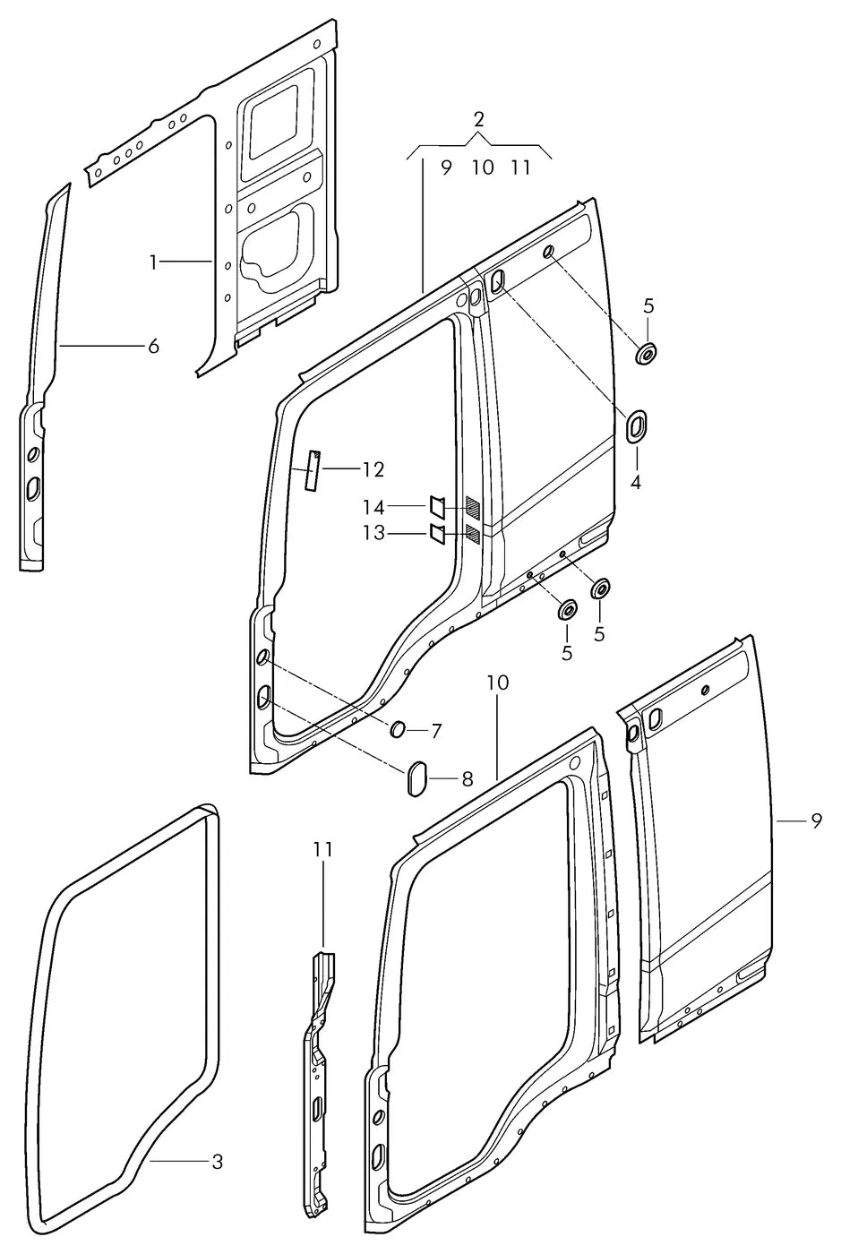 Vista explodida 4 do catálogo de peças VW Constellation 25.480 Euro VI
