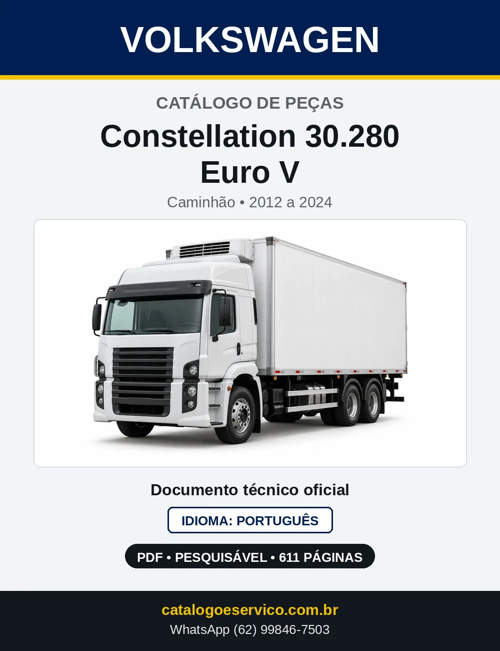 Catálogo de Peças VW Constellation 30.280 Euro V (2012 a 2024) — capa