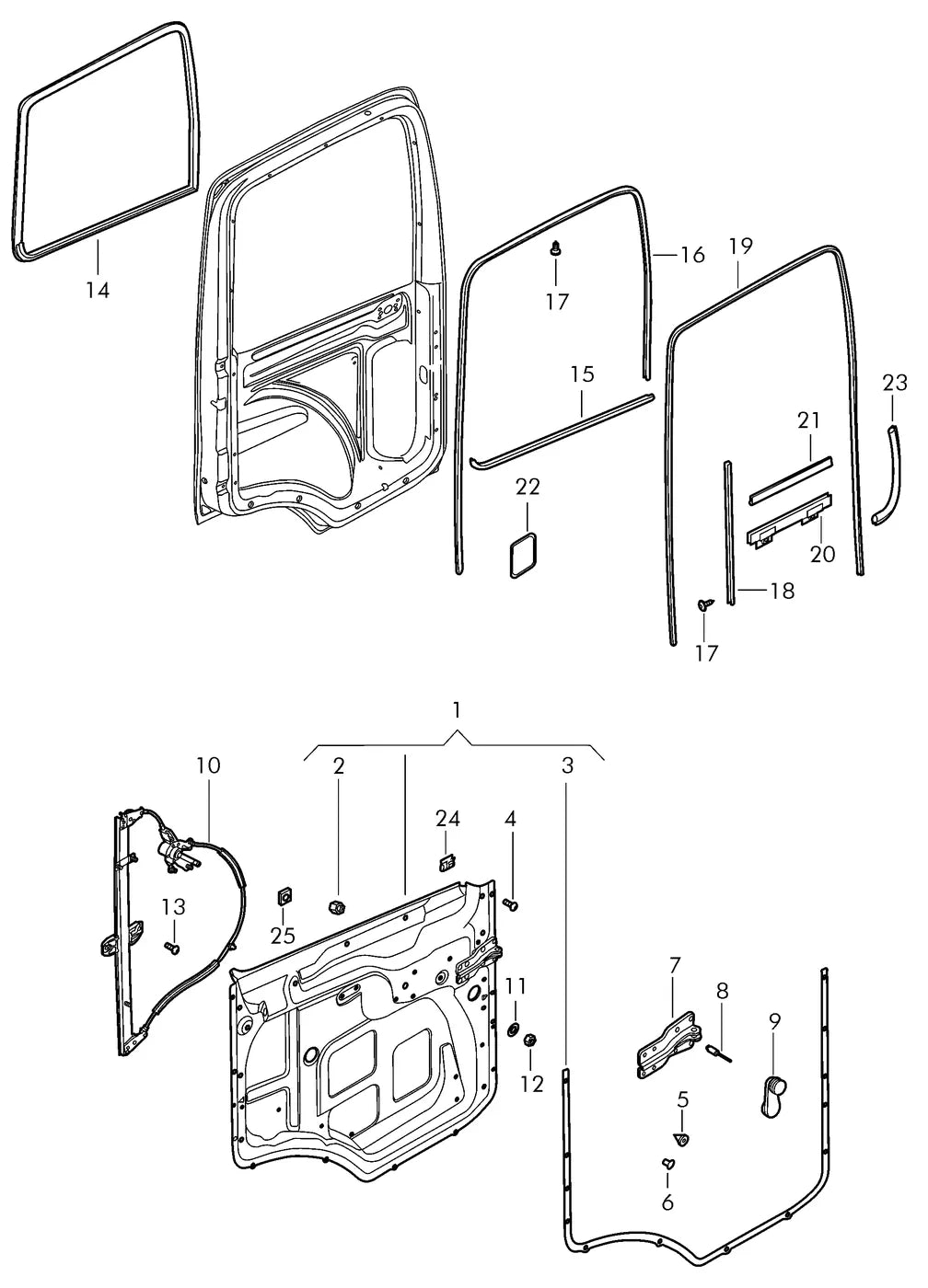 Vista explodida 3 do catálogo de peças VW Constellation 33.460 Euro V