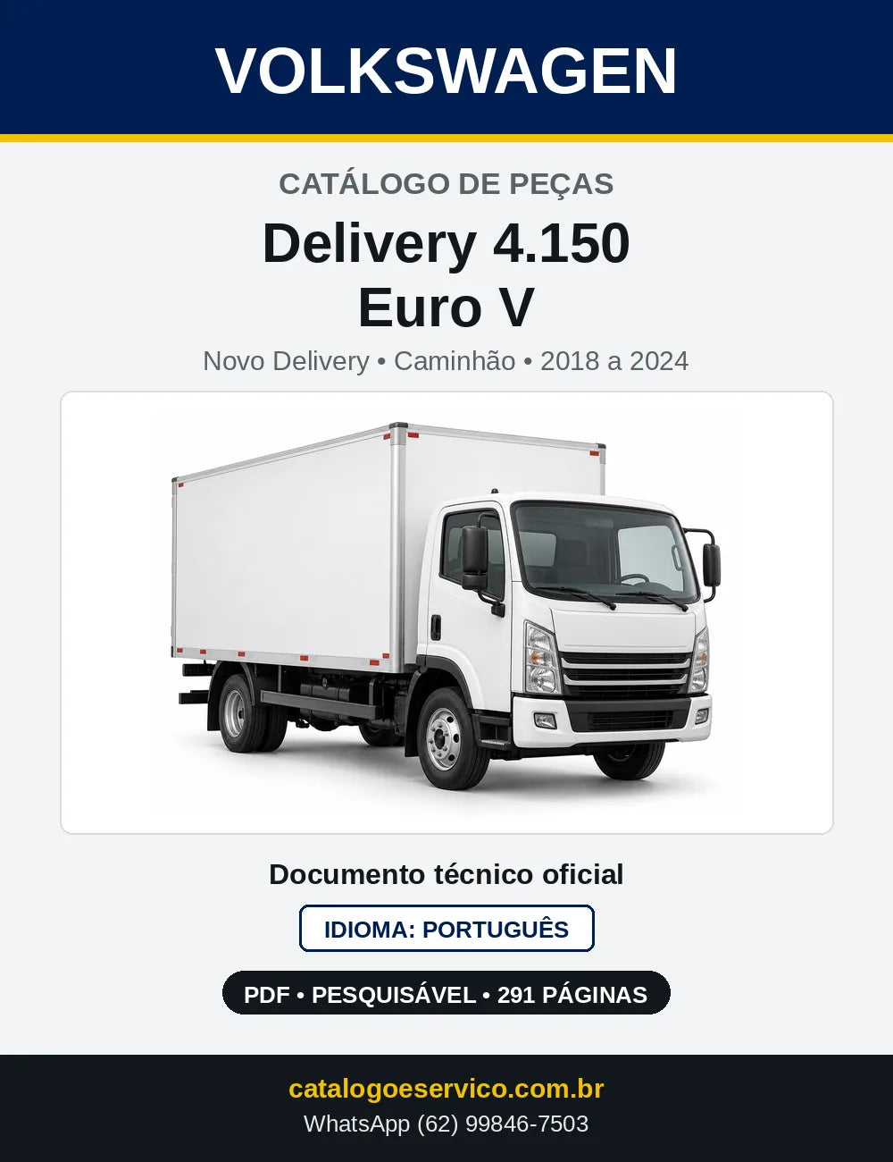 Catálogo de Peças VW Delivery 4.150 Euro V (Novo Delivery) (2018 a 2024) — capa