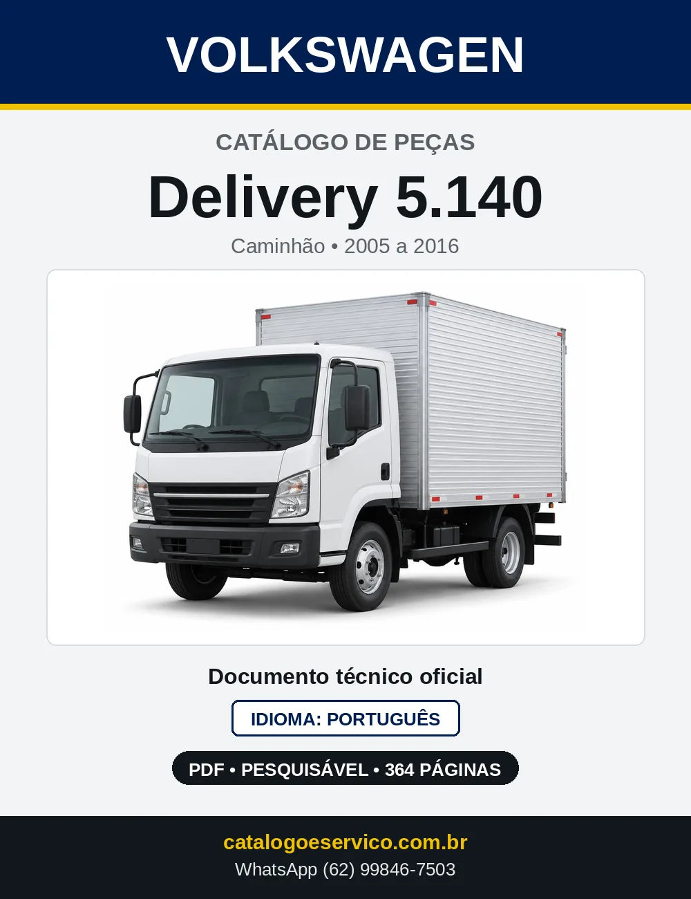 Catálogo de Peças VW Delivery 5.140 (2005 a 2016) — capa