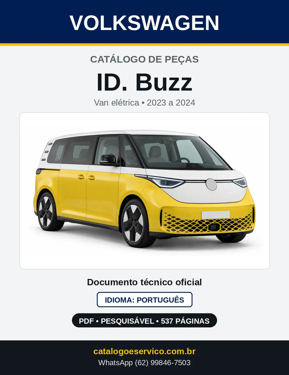 Catálogo de Peças VW ID. Buzz (2023 a 2024) — capa