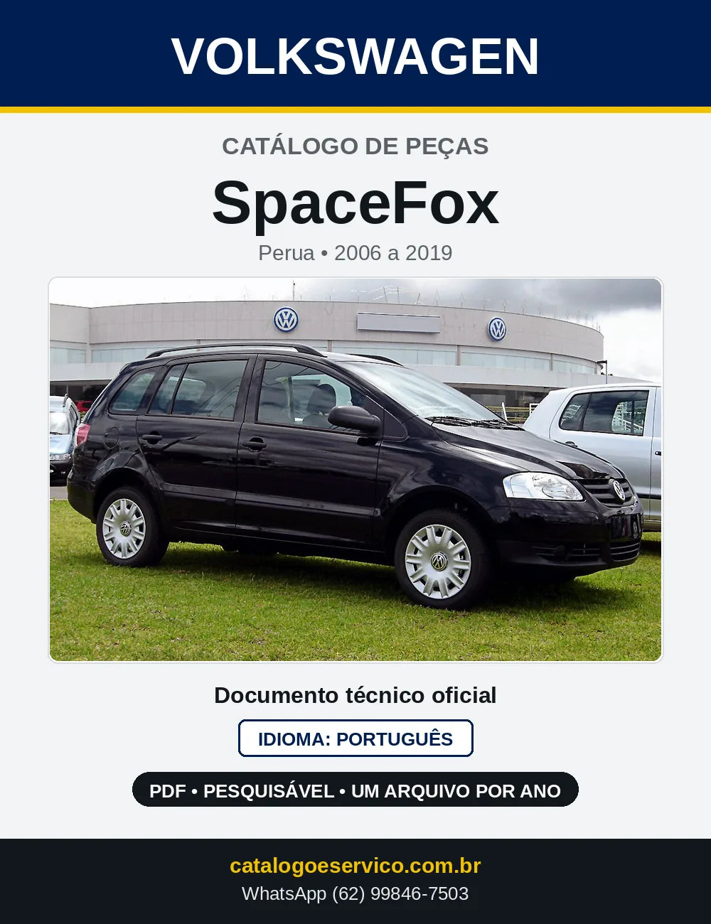 Catálogo de Peças VW SpaceFox (2006 a 2019) — capa