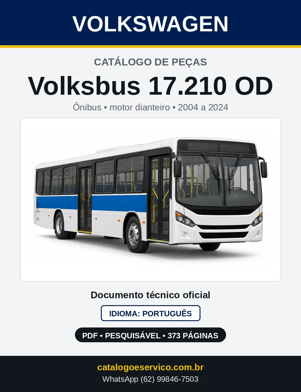 Catálogo de Peças VW Volksbus 17.210 OD (2004 a 2024) — capa