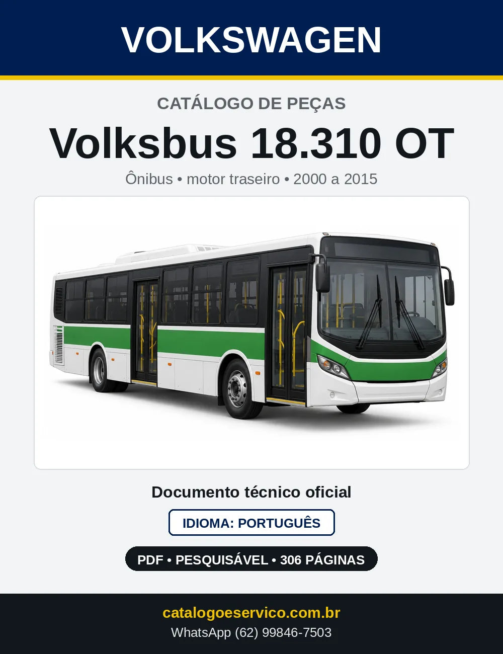 Catálogo de Peças VW Volksbus 18.310 OT (2000 a 2015) — capa