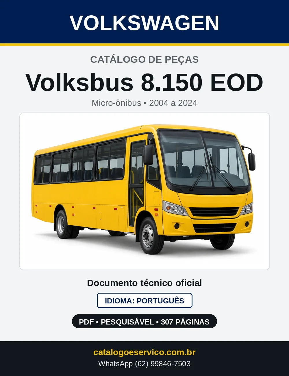 Catálogo de Peças VW Volksbus 8.150 EOD Micro-ônibus (2004 a 2024) — capa