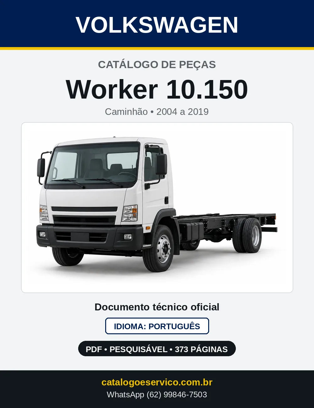 Catálogo de Peças VW Worker 10.150 (2004 a 2019) — capa