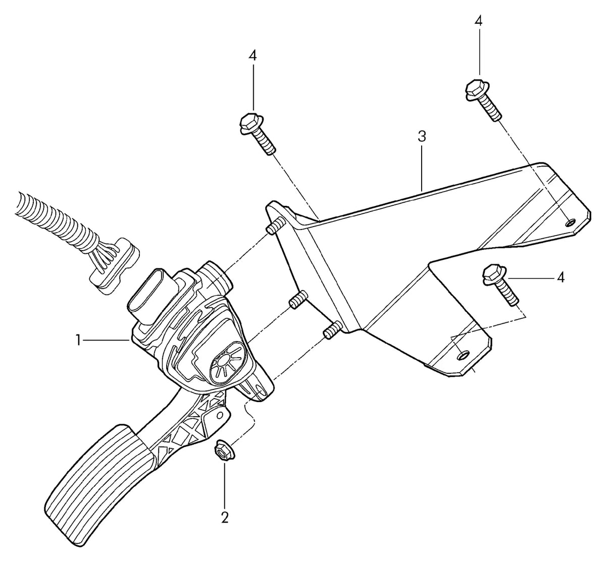 Vista explodida 4 do catálogo de peças VW Worker 23.230 Euro V