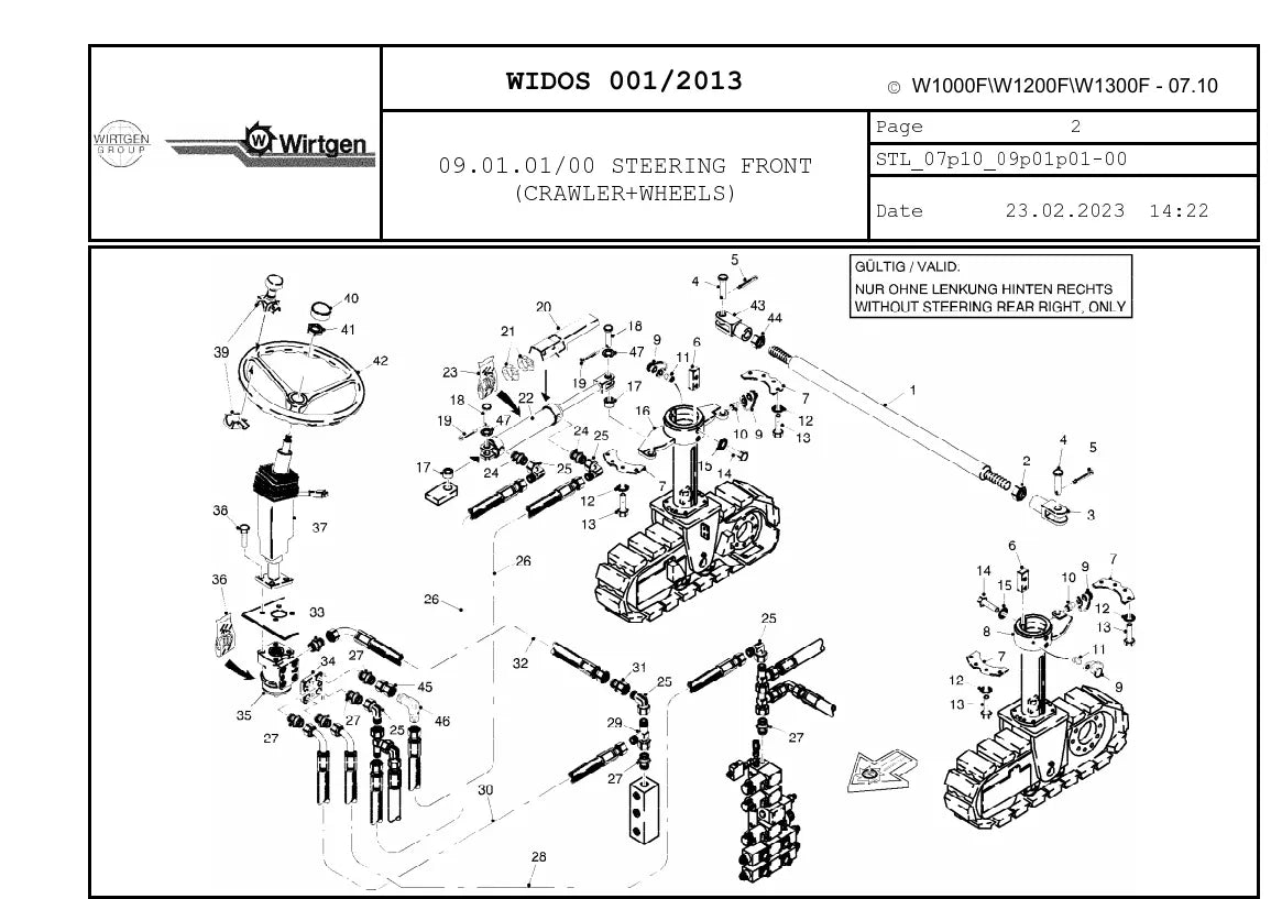 Catálogo de Peças WIRTGEN W 1000 F / W 1200 F / W 1300 F — vista interna 3