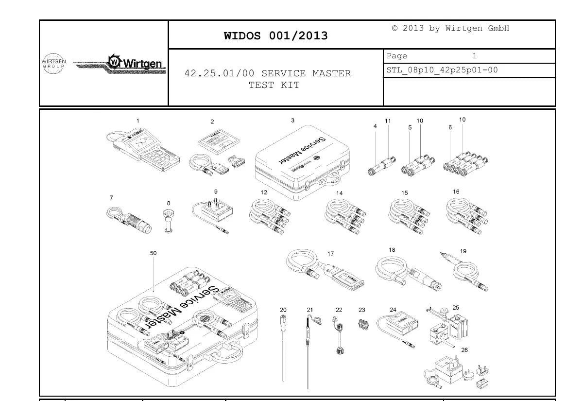 Catálogo de Peças WIRTGEN W 100 F / W 120 F / W 130 F — vista interna 3