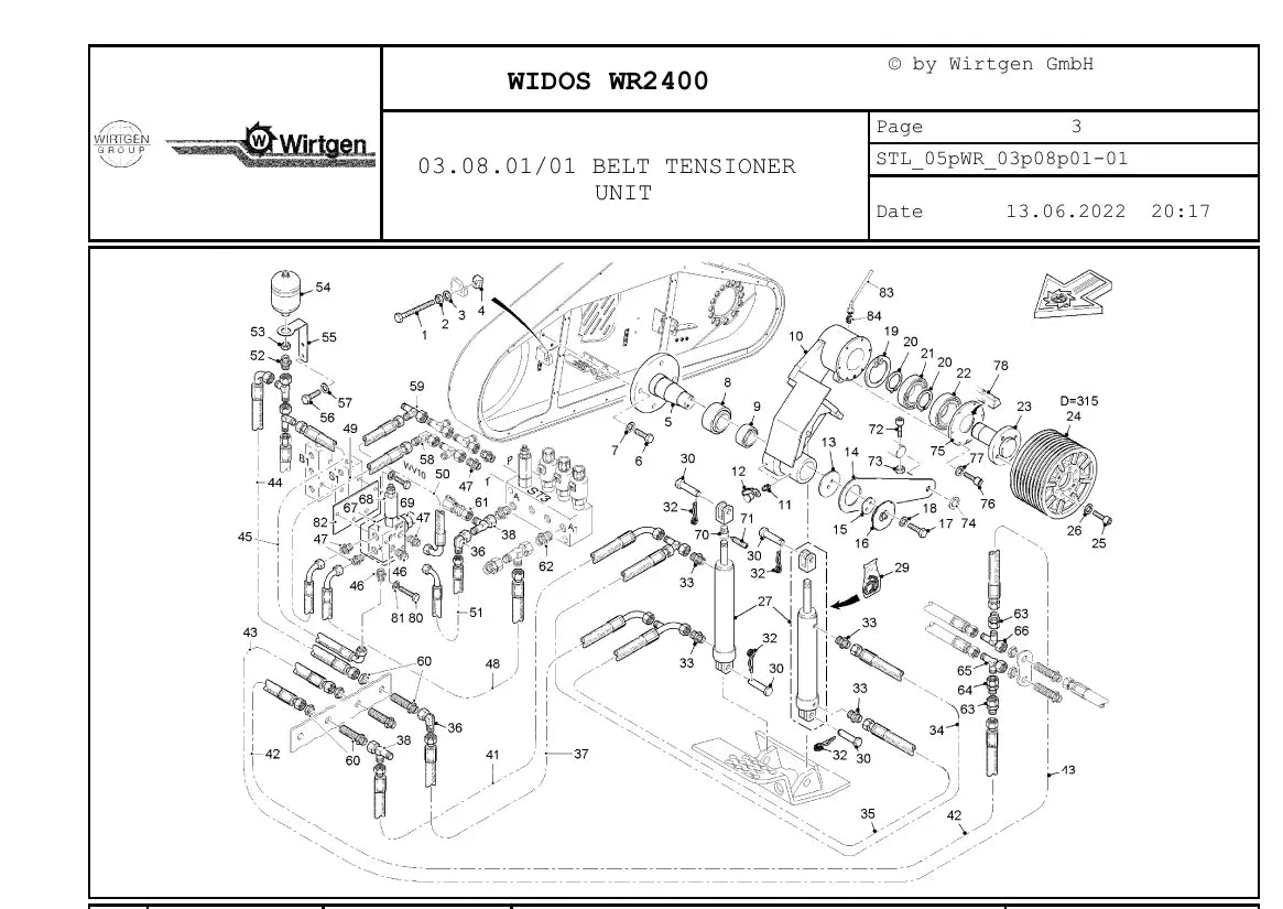 Catálogo de Peças WIRTGEN WR 2400 — vista interna 4