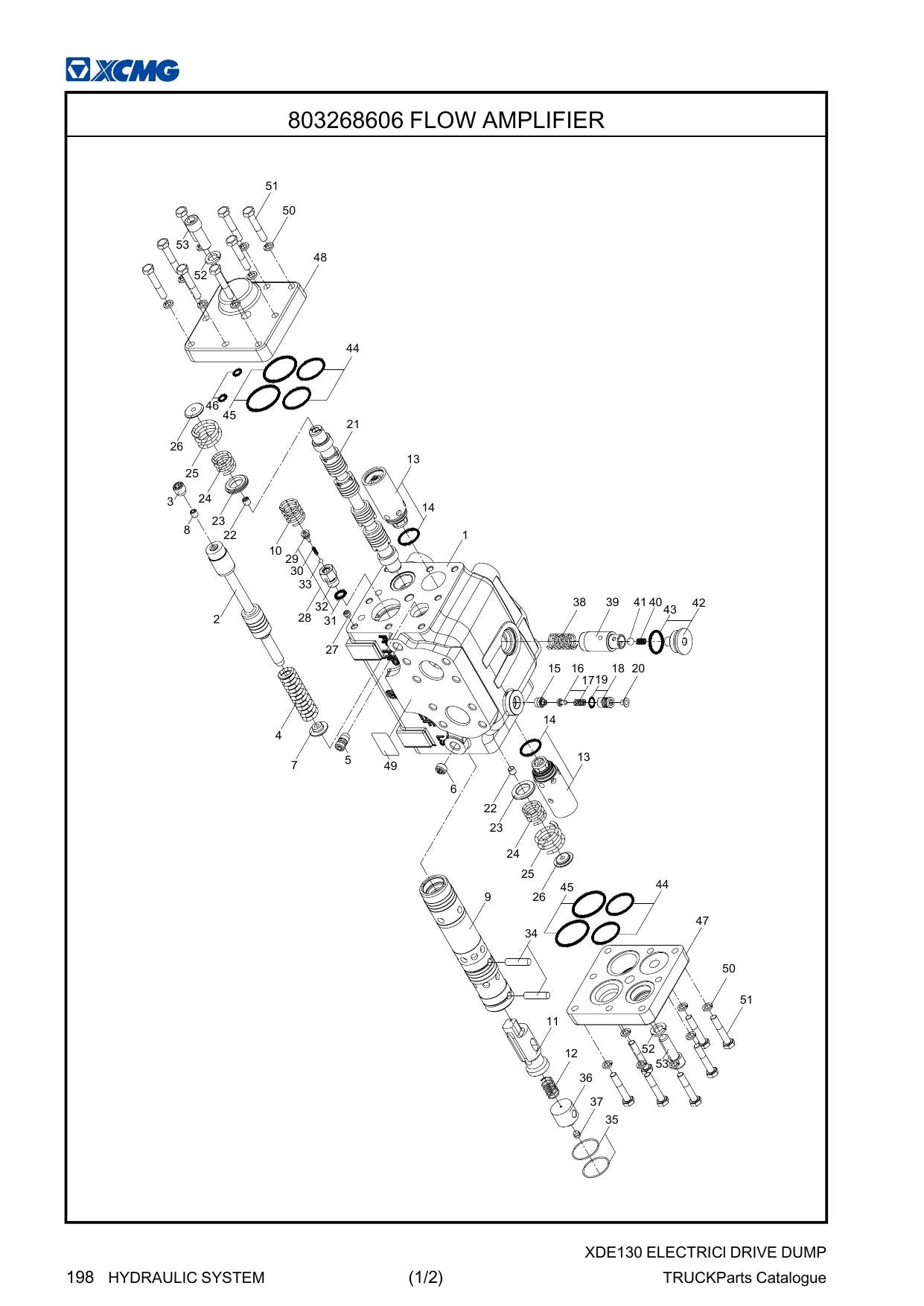 Catálogo de Peças XDE130 XCMG Caminhão Basculante de Mineração - página 2