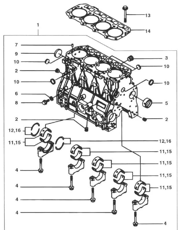Catálogo de Peças Motor Yale 15-20AK 20-35TK C812 B871 — página interna 2