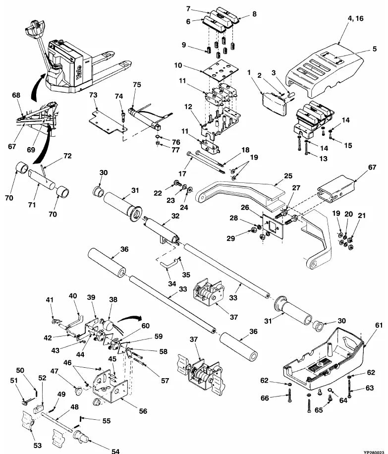 Catálogo de Peças Yale MPB040AC A827 — página interna 4