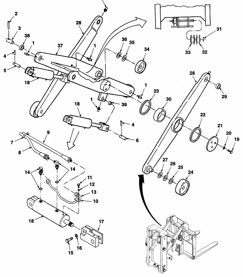 Catálogo de Peças Yale NR035BC NR045BC NDR030BC B829 — página interna 4