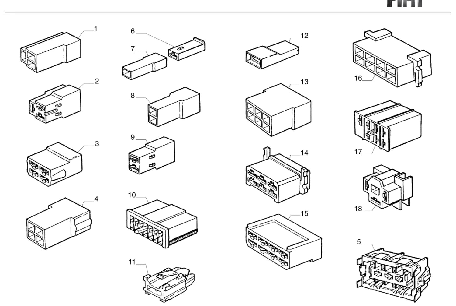 Catálogo de Peças Fiat Tipo 1.6 MPI 8V (1996-1997) — vista explodida 1 (pág. 269 do PDF)