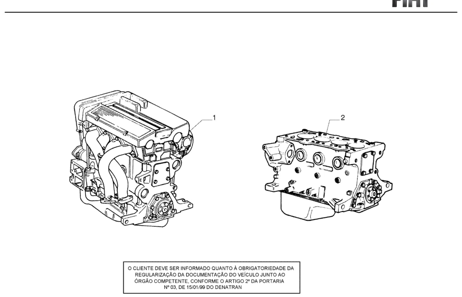 Catálogo de Peças Fiat Tipo 2.0 16V (1994-1995) — vista explodida 2 (pág. 1 do PDF)