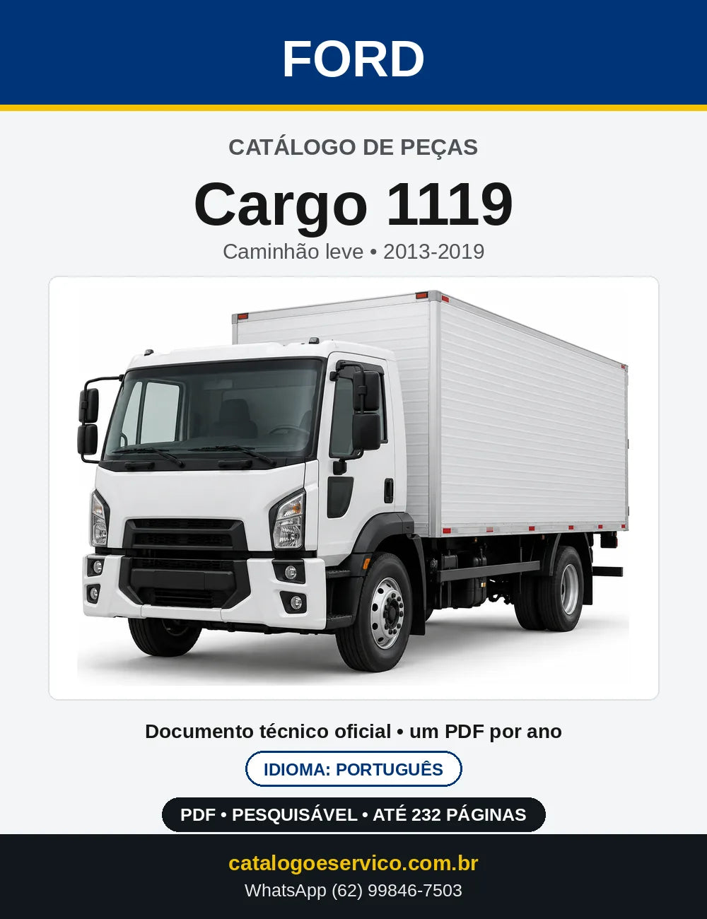 Catálogo de Peças Ford Cargo 1119 2013-2019 — capa