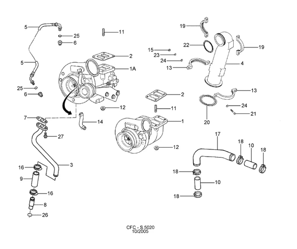 Catálogo de Peças Ford Cargo 1722 — vista explodida 1
