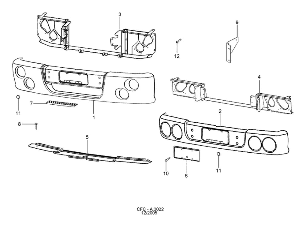 Catálogo de Peças Ford Cargo 1722 — vista explodida 4