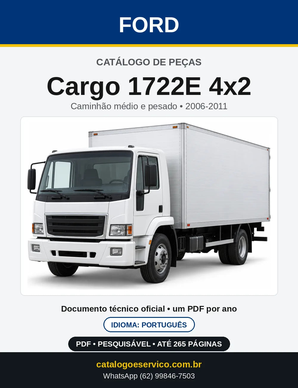 Catálogo de Peças Ford Cargo 1722E 4x2 2006-2011 — capa