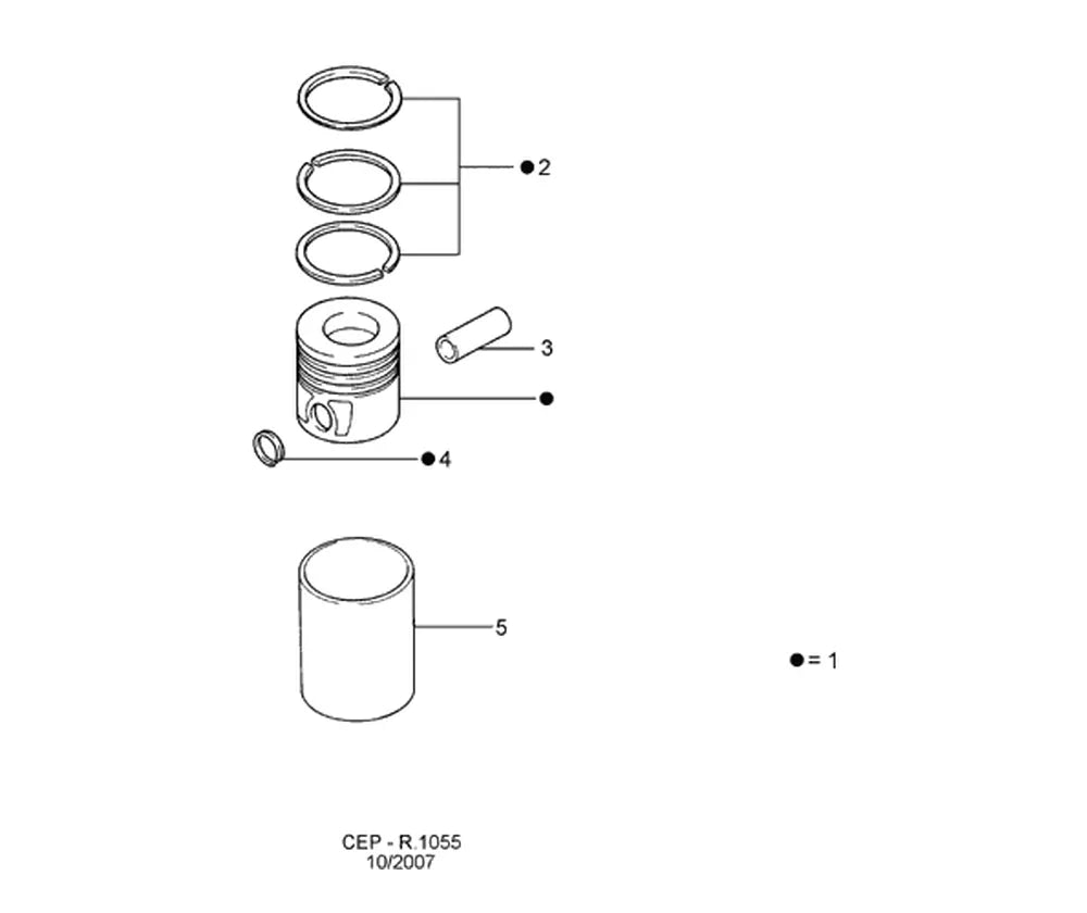 Catálogo de Peças Ford Cargo 2422E 6x2 — vista explodida 1