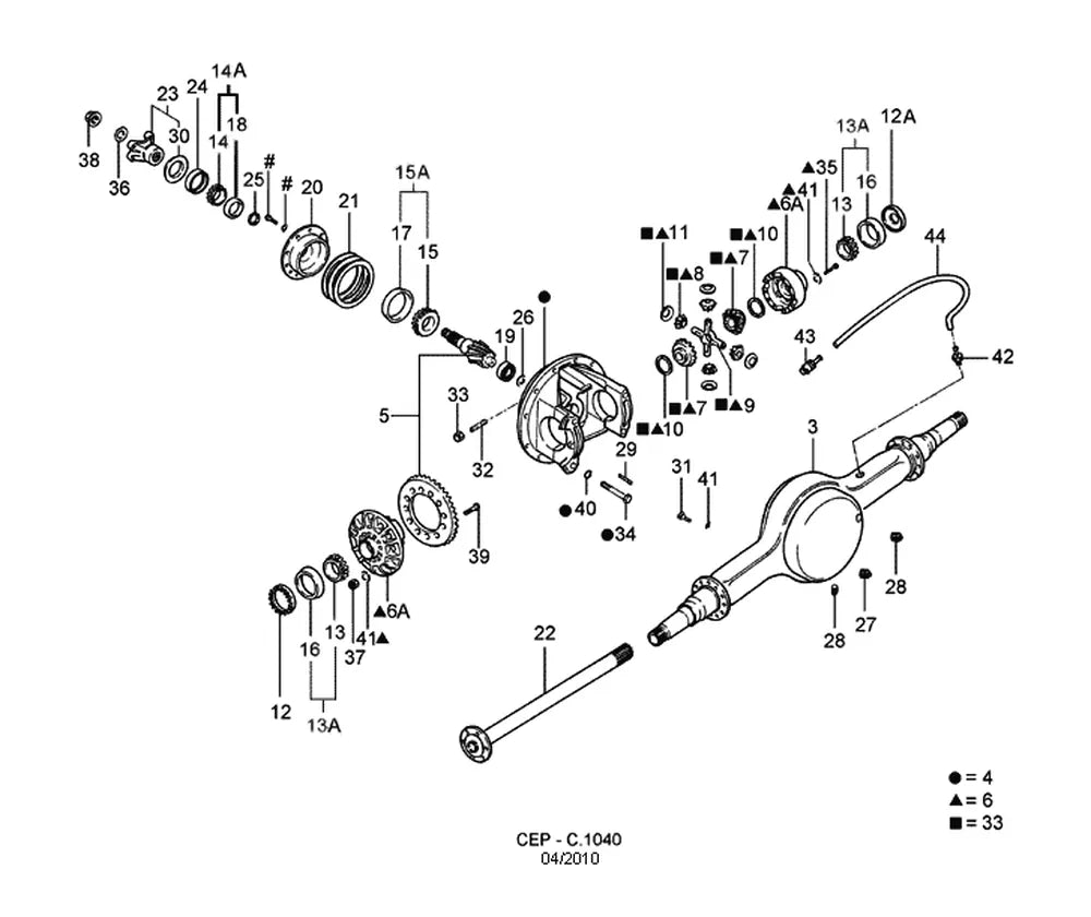 Catálogo de Peças Ford Cargo 2428E 6x2 — vista explodida 2
