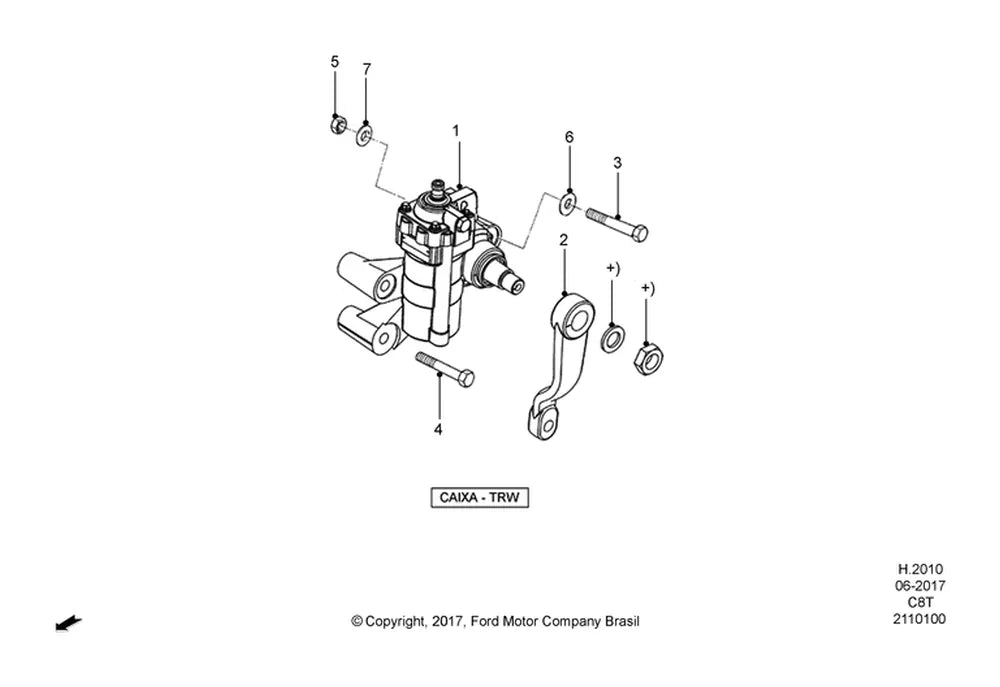 Catálogo de Peças Ford Cargo 915 — vista explodida 3