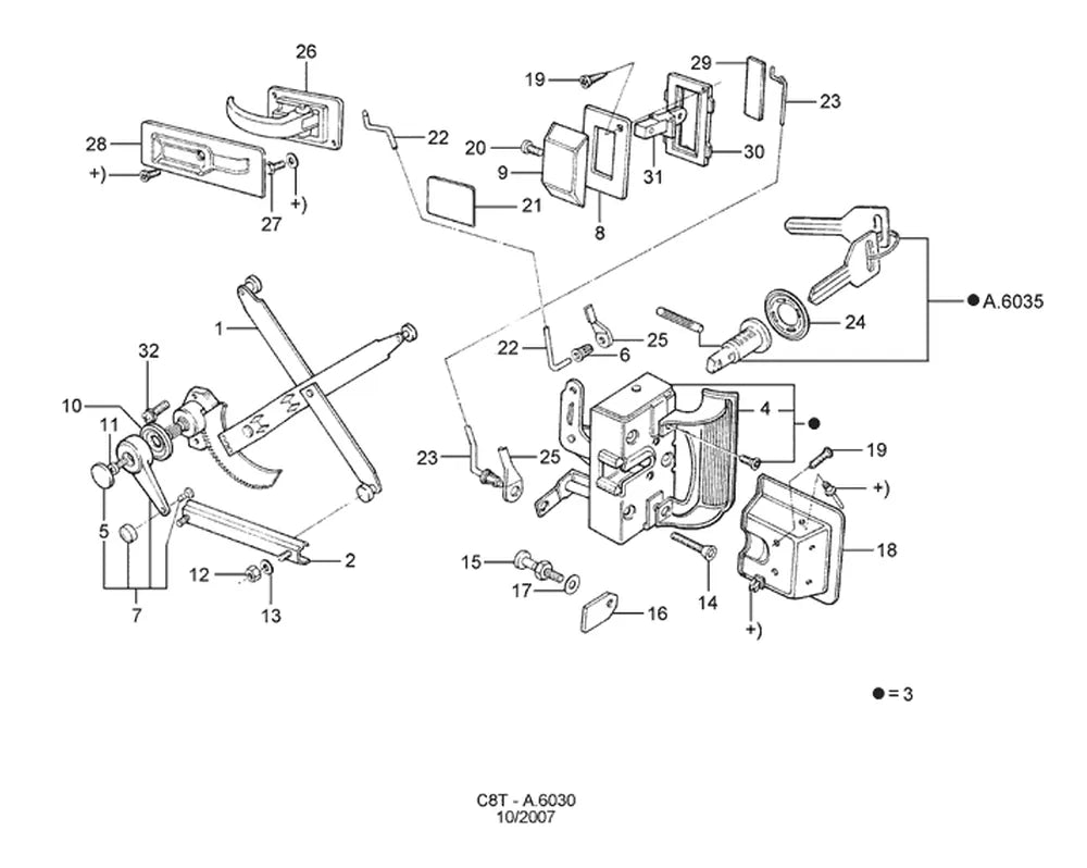 Catálogo de Peças Ford Cargo 915 — vista explodida 4