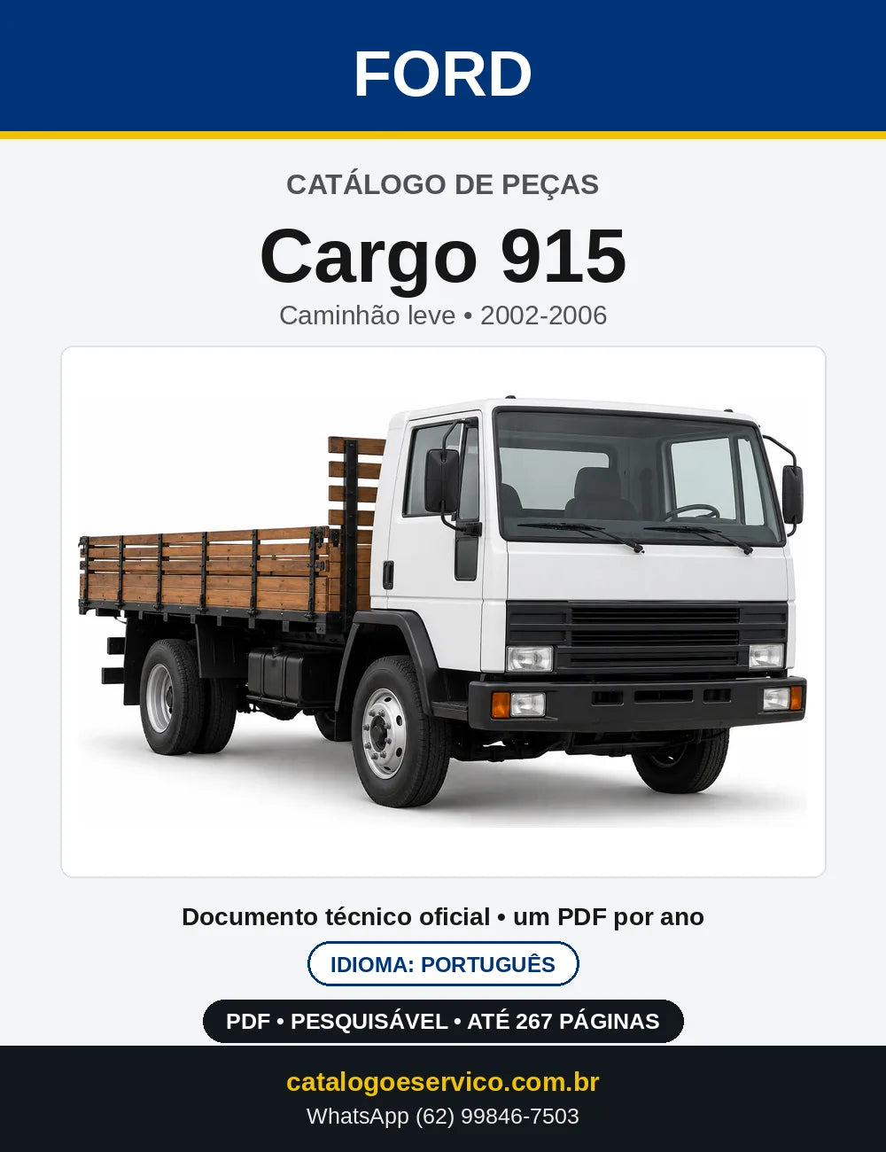 Catálogo de Peças Ford Cargo 915 2002-2006 — capa