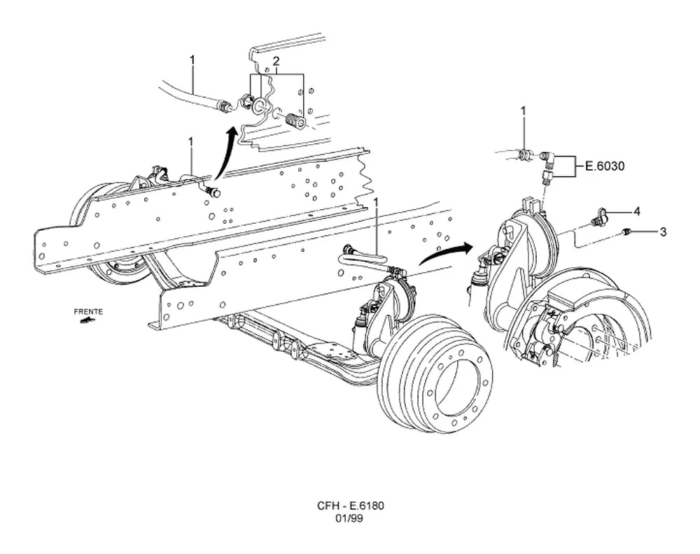 Catálogo de Peças Ford F-12000 — vista explodida 3