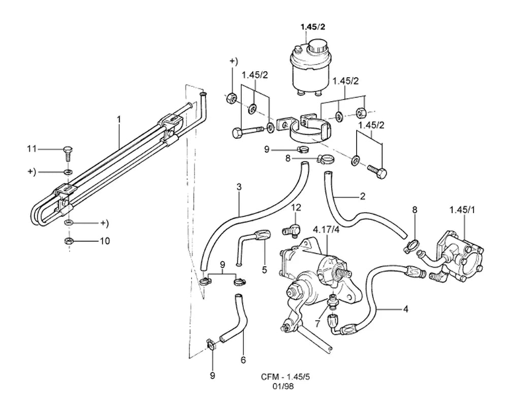 Catálogo de Peças Ford F-14000 — vista explodida 3