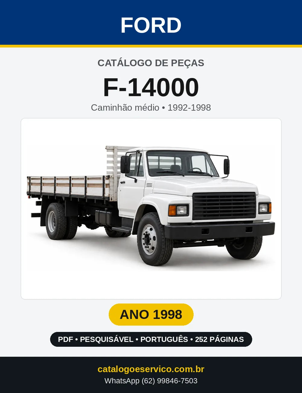 Catálogo de Peças Ford F-14000 1998 — 252 páginas