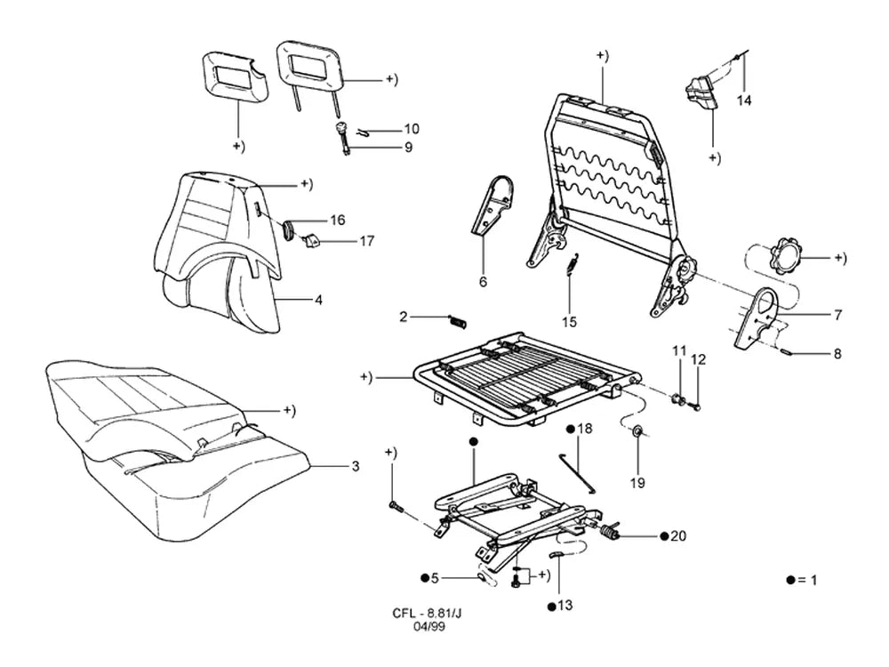 Catálogo de Peças Ford F-1000 — vista explodida 4