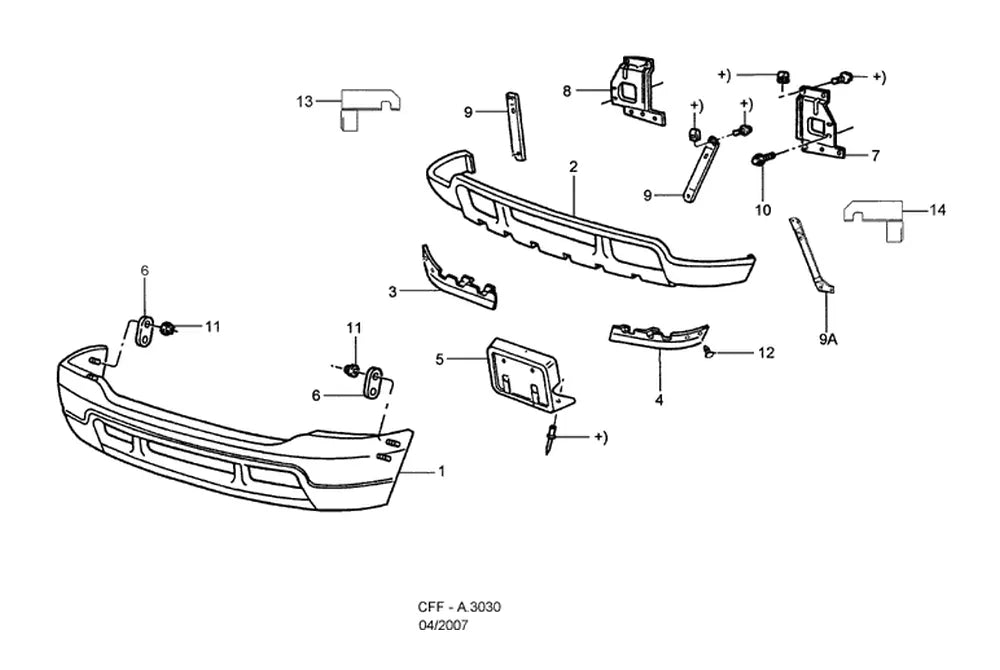 Catálogo de Peças Ford F-250 — vista explodida 4