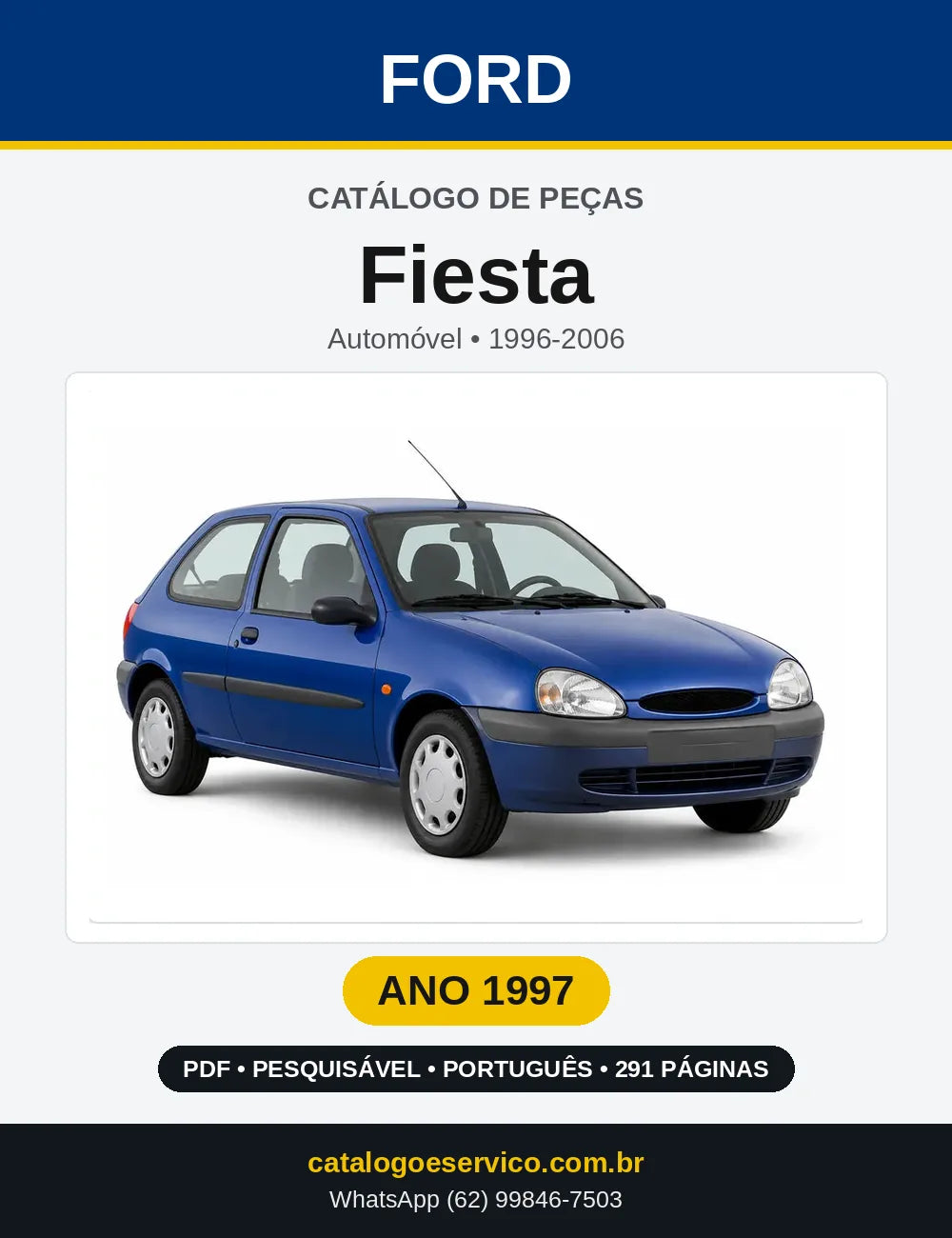 Catálogo de Peças Ford Fiesta 1997 — 291 páginas
