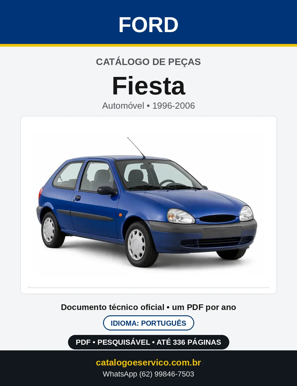Catálogo de Peças Ford Fiesta 1996-2006 — capa