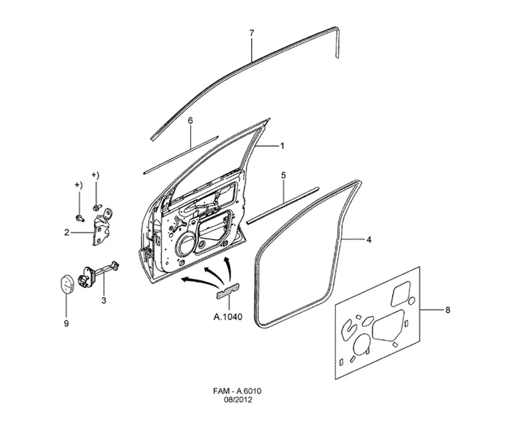 Catálogo de Peças Ford Fiesta Rocam — vista explodida 4