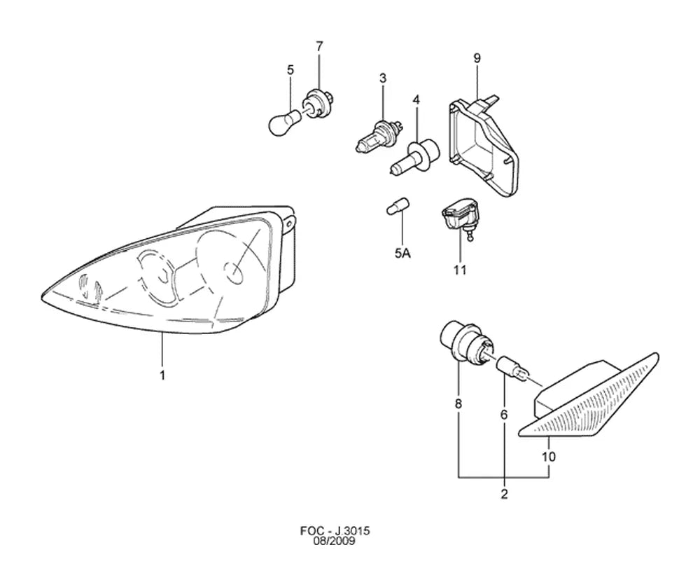 Catálogo de Peças Ford Focus — vista explodida 4