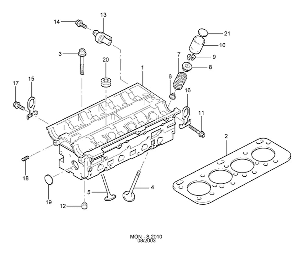 Catálogo de Peças Ford Mondeo — vista explodida 1