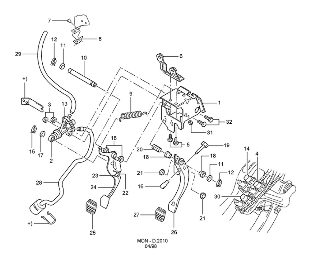 Catálogo de Peças Ford Mondeo — vista explodida 2
