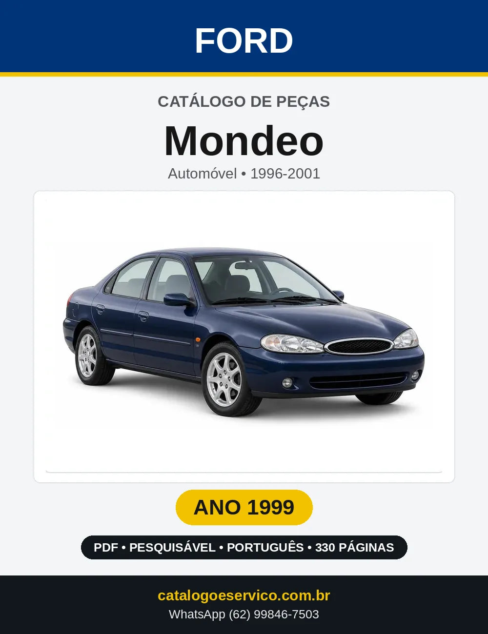 Catálogo de Peças Ford Mondeo 1999 — 330 páginas