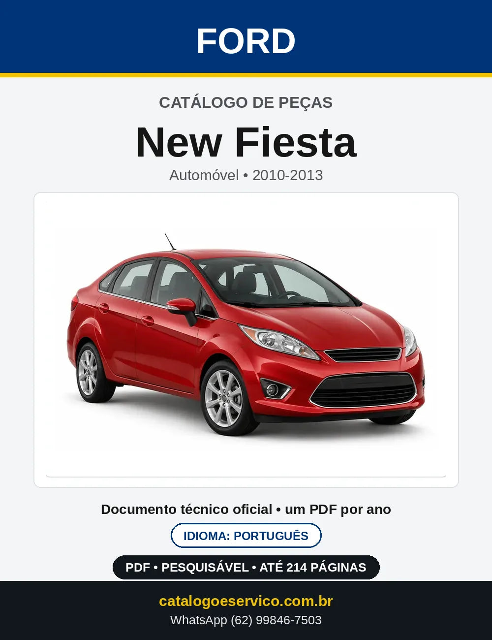 Catálogo de Peças Ford New Fiesta 2010-2013 — capa